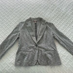 Merona Gray Tailored Blazer with Notched Lapels